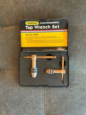EUC General Professional Set #167M (2) T-Handle Tap Wrenches